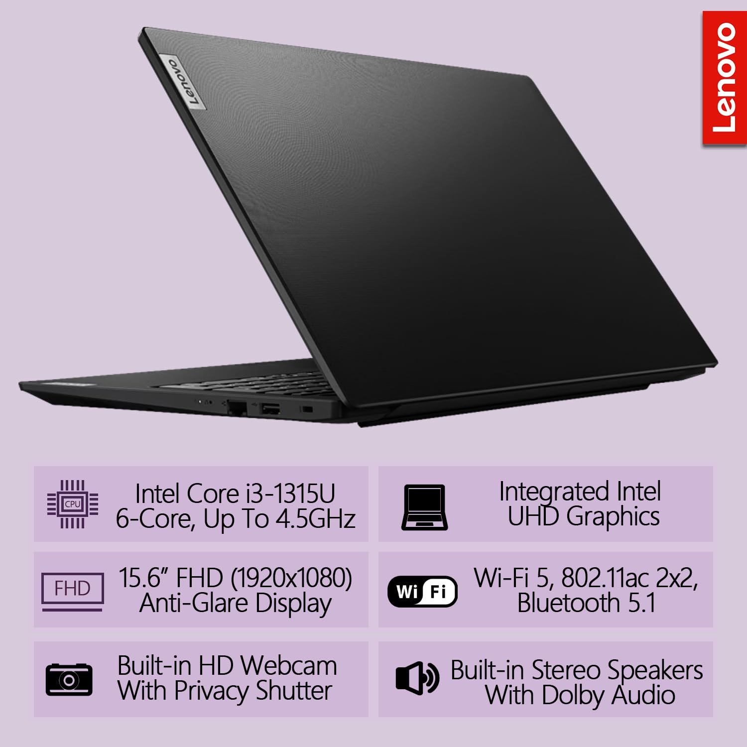 Amazon.com: Lenovo New V15 Business Laptop | Intel i3-1315U 6-core